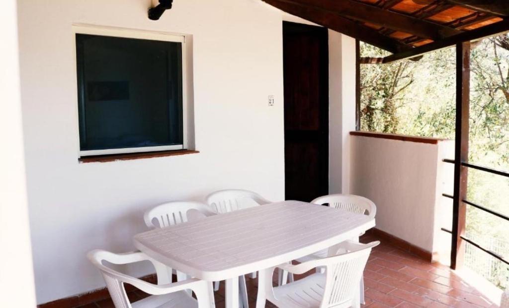 Balkón nebo terasa v ubytování Residence Punta Cilento