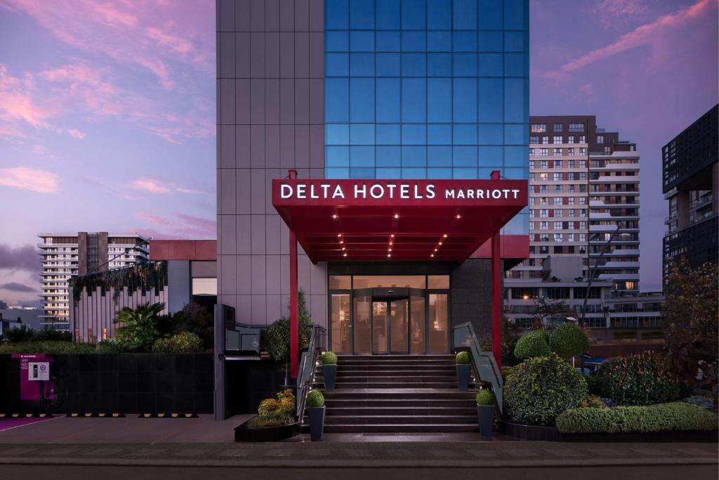 a building with a sign that reads delta hotels marriott at Delta Hotels by Marriott Istanbul Vadi in Istanbul