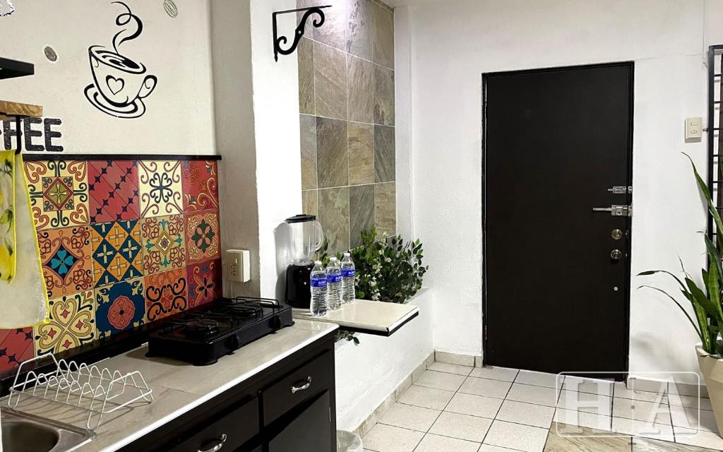 Kuchyň nebo kuchyňský kout v ubytování Hospedaje Aldana - Apartamento AMAL zona centro