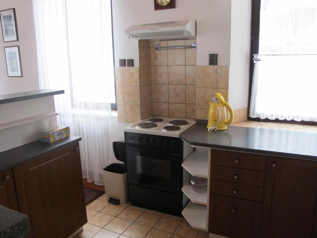 Koupelna v ubytování Guest House U Lakomce