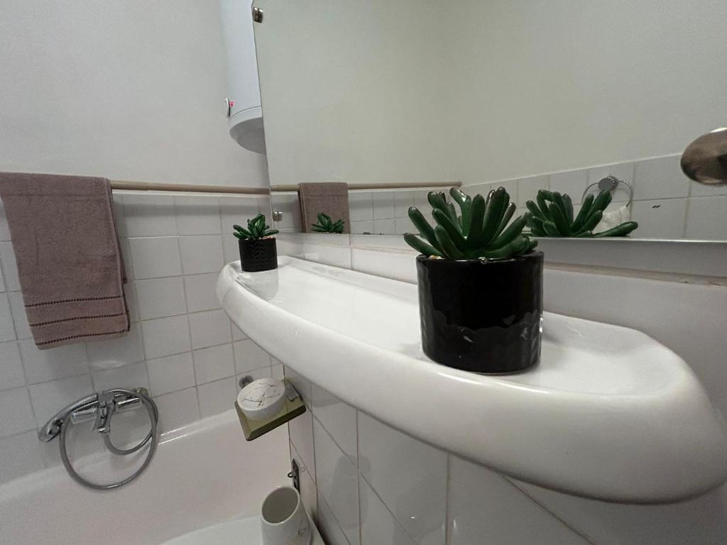 Koupelna v ubytování Apartman Mirna