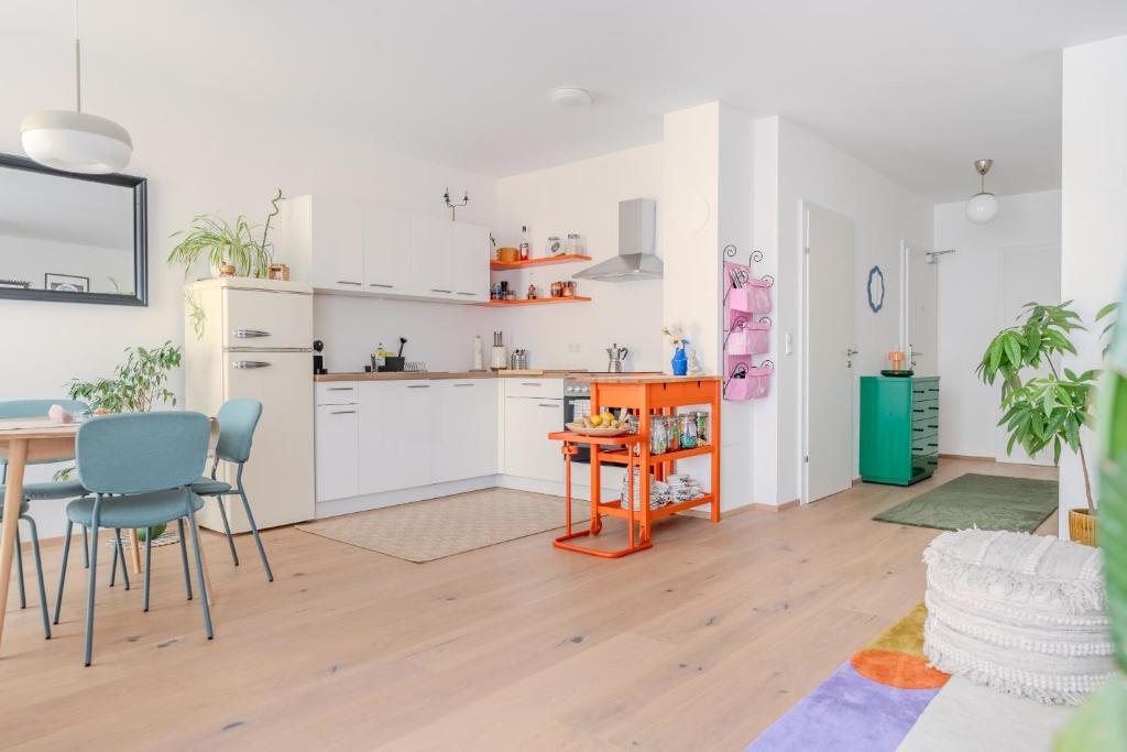 Kuchyň nebo kuchyňský kout v ubytování Gneixendorf Exclusive Apartments