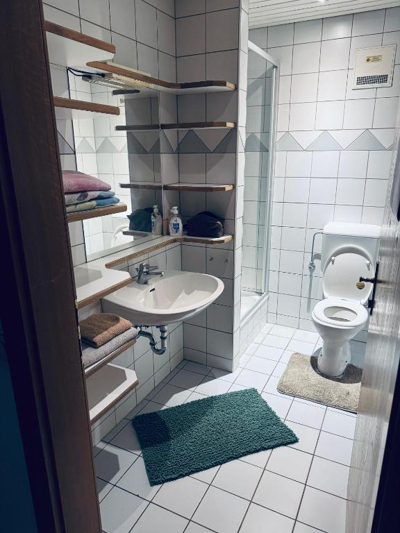 Vannituba majutusasutuses Linz Stay & Go