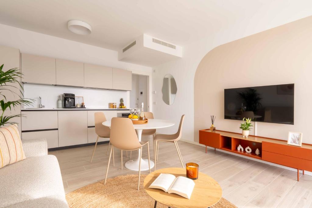 Kuchyň nebo kuchyňský kout v ubytování Vibra Larimar