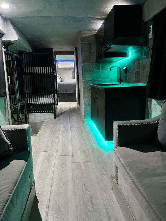 Postel nebo postele na pokoji v ubytování RVX Caravans