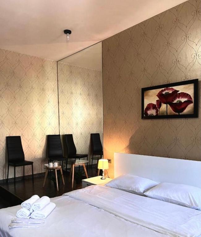 Postel nebo postele na pokoji v ubytování Hotel 6