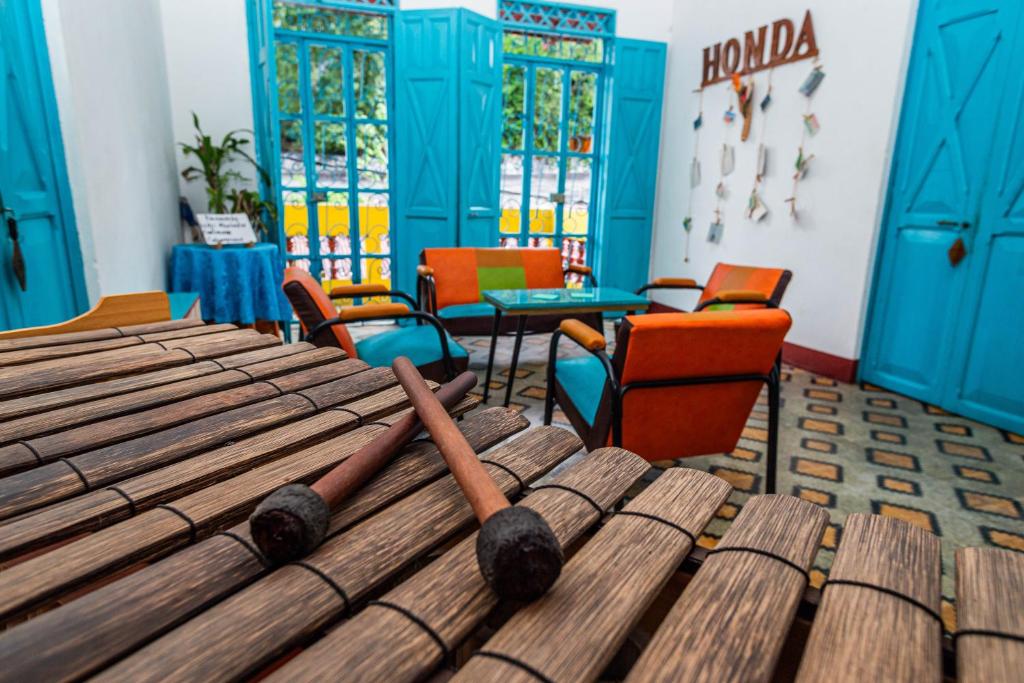 Posezení v ubytování Hotel Kasa Dokari