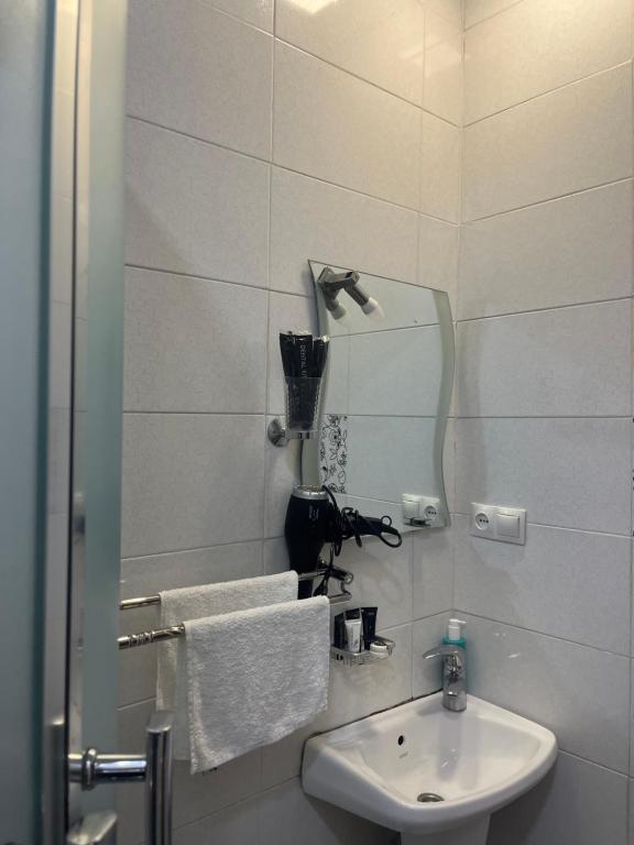 Koupelna v ubytování Hotel 6