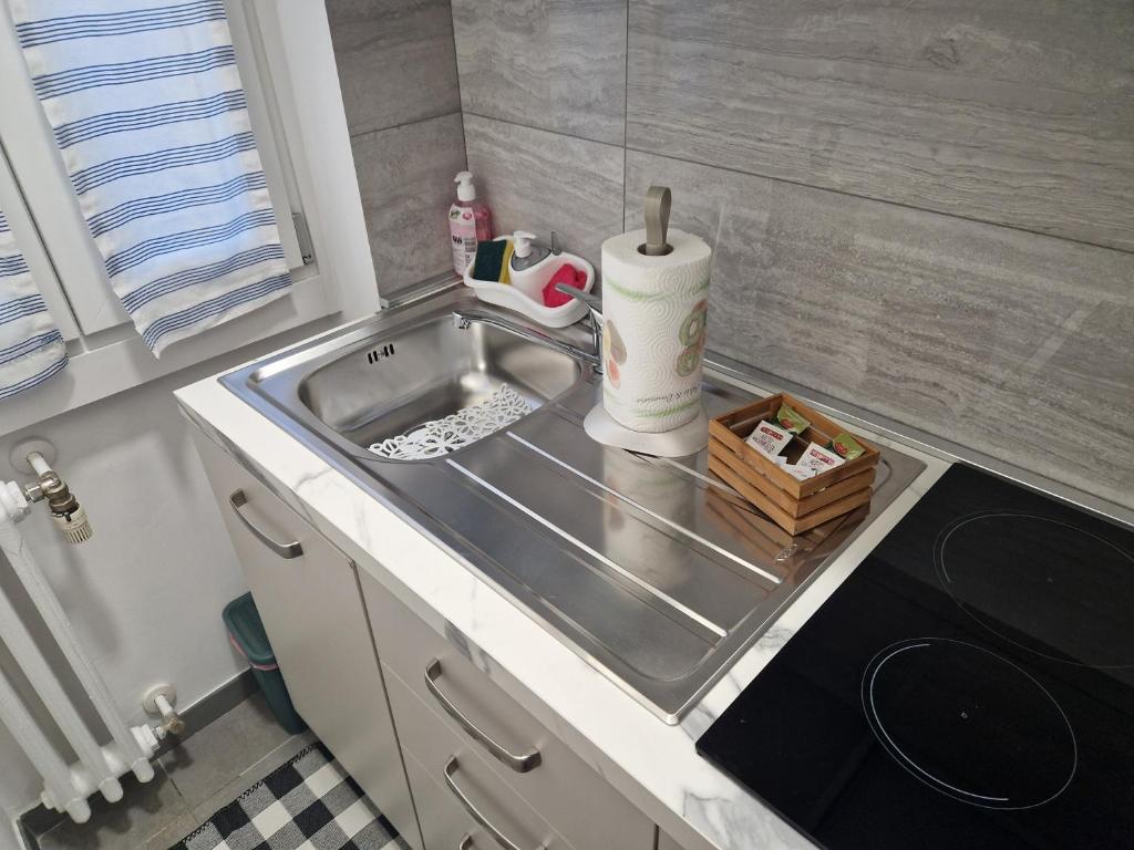 Kuchyň nebo kuchyňský kout v ubytování Casa Agnese