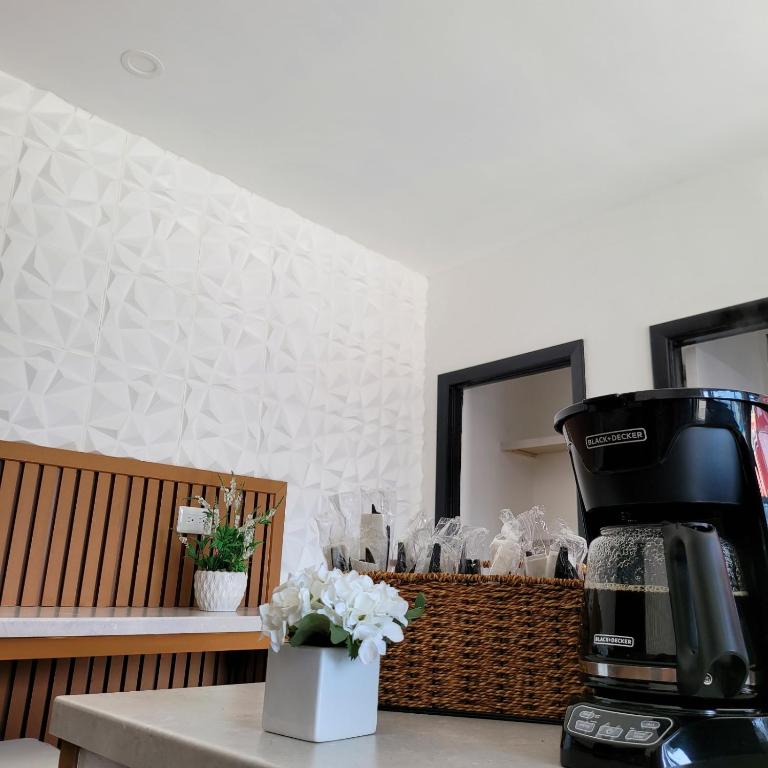 Kuchyň nebo kuchyňský kout v ubytování Hotel Guillen