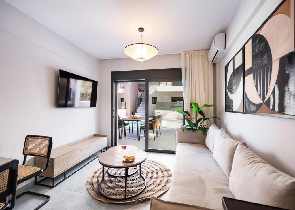 Posezení v ubytování Aqua Bliss