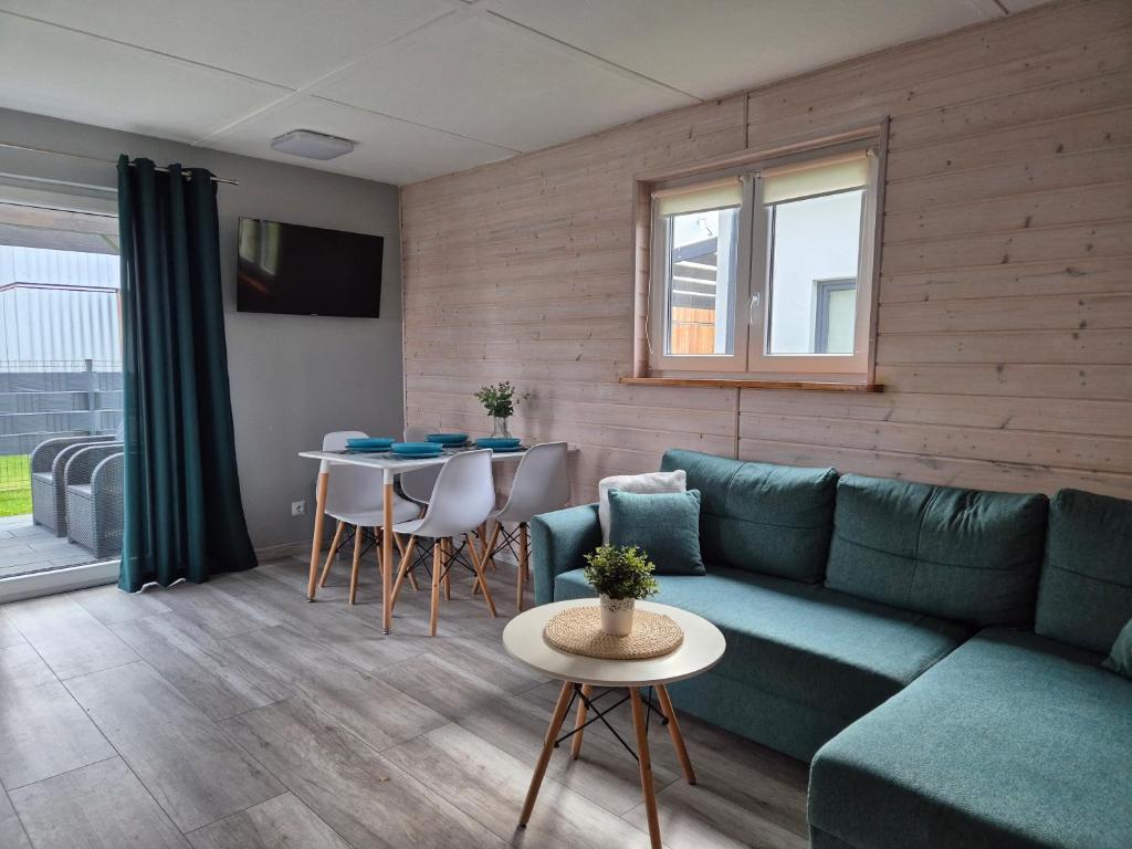 Posezení v ubytování Domki na Komandorskiej Domki drewniane