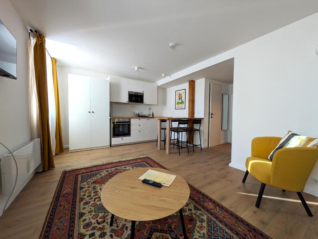 Kuchyň nebo kuchyňský kout v ubytování mg4 Apartments