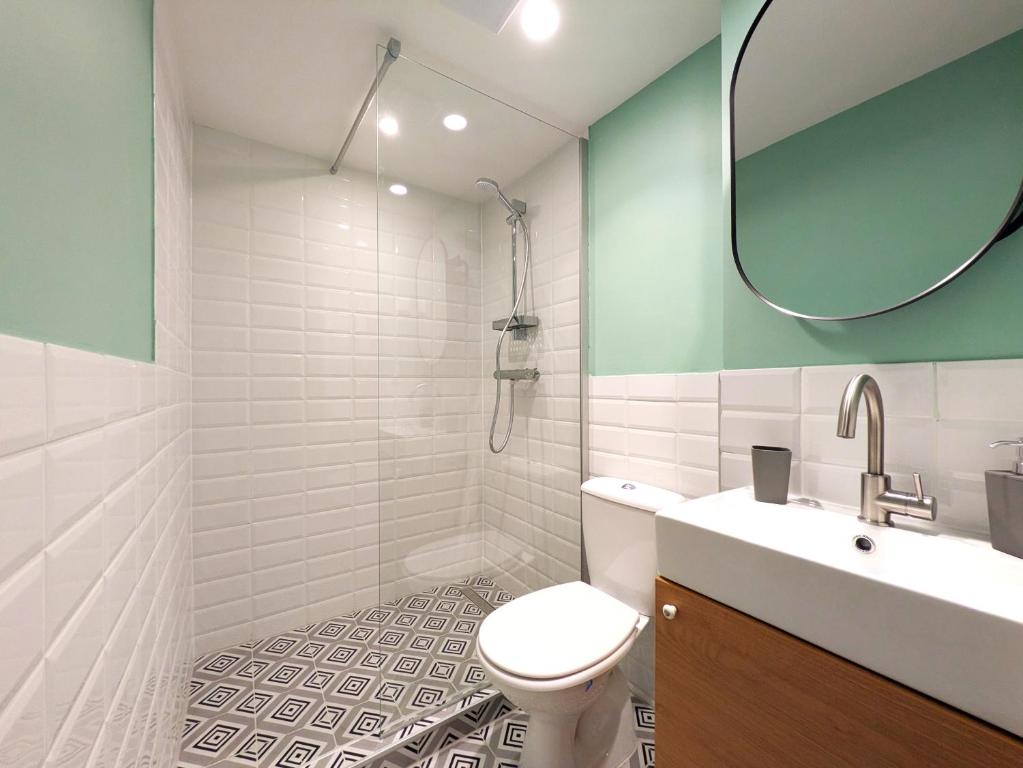 Koupelna v ubytování mg4 Apartments