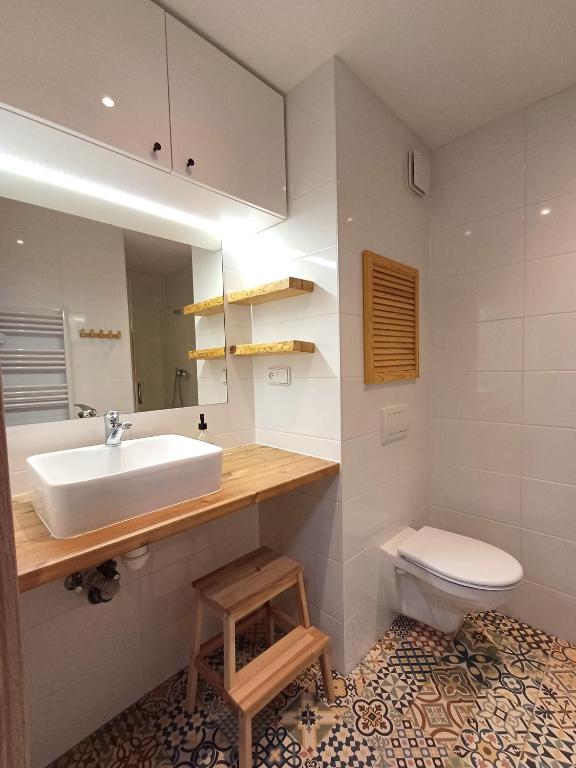 Koupelna v ubytování Apartman Point