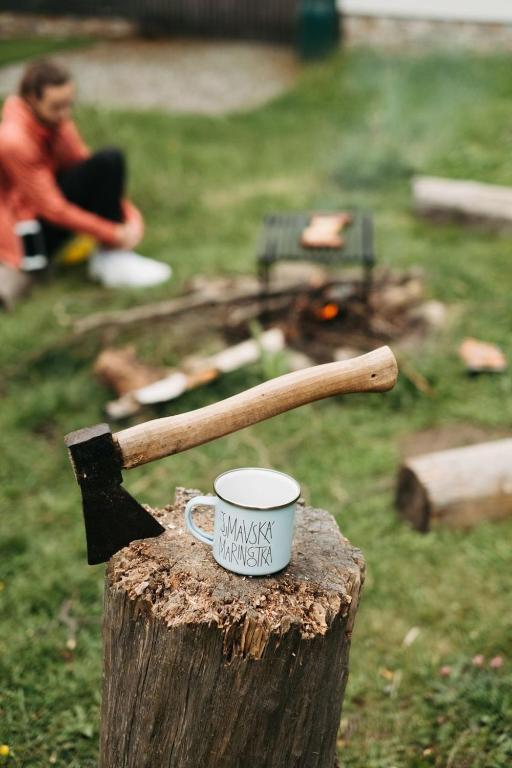 Kaffi- og teaðstaða á Šumavské maringotky - originál