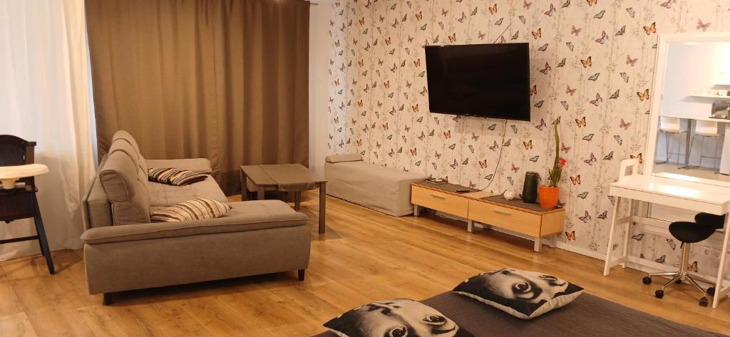 Μια τηλεόραση ή/και κέντρο ψυχαγωγίας στο Elite Flats Two bedroom