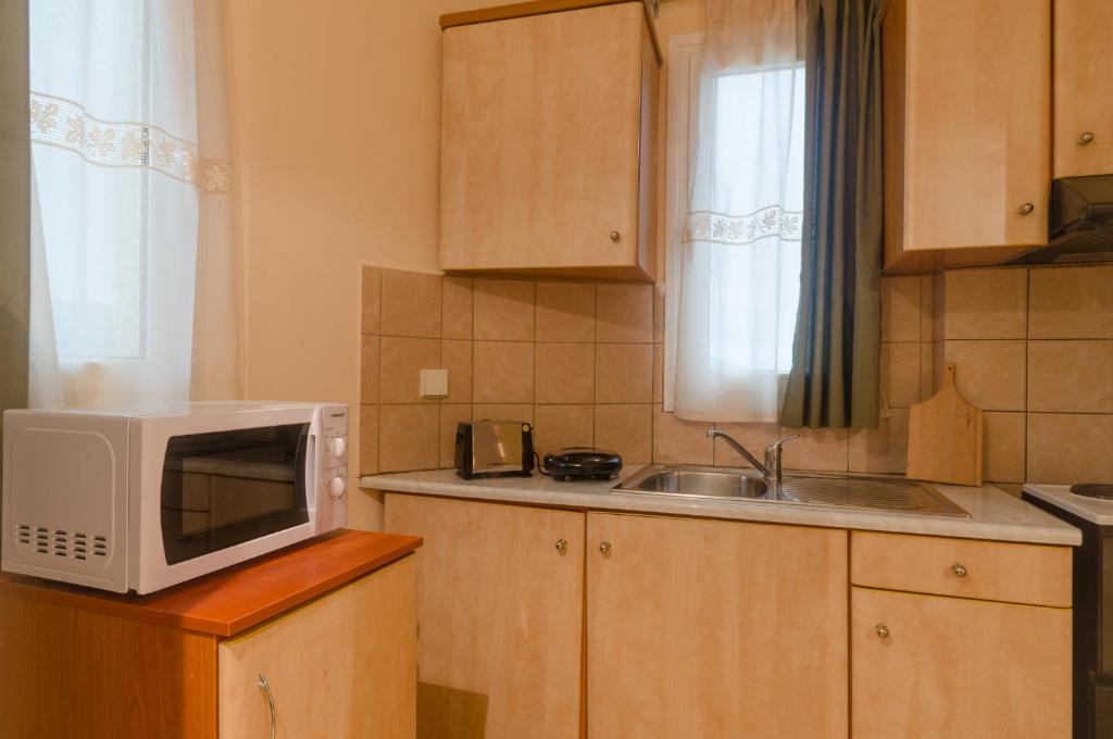 Kuchyň nebo kuchyňský kout v ubytování Apartments Valta View
