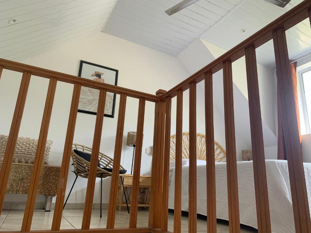 Voodi või voodid majutusasutuse Tiki Ora Lodge - Tiki toas
