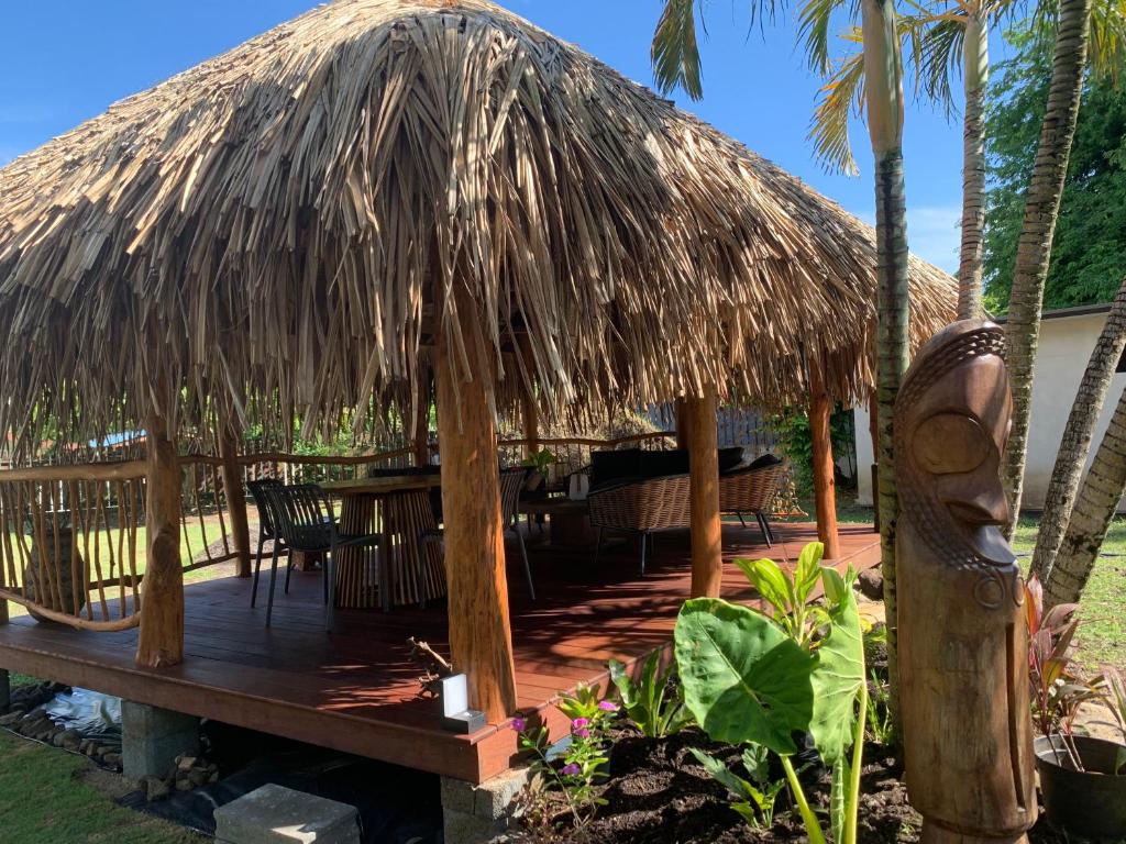 Zahrada ubytování Tiki Ora Lodge - Manu