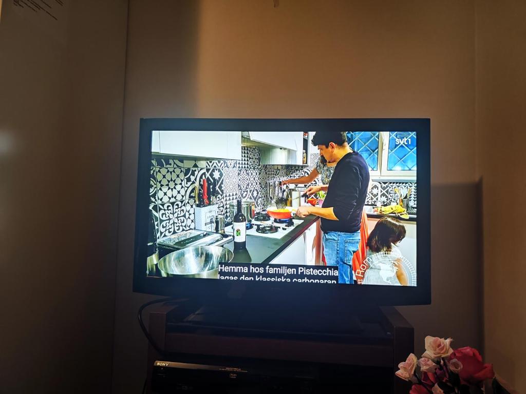 TV a/nebo společenská místnost v ubytování Orebro Hideaway