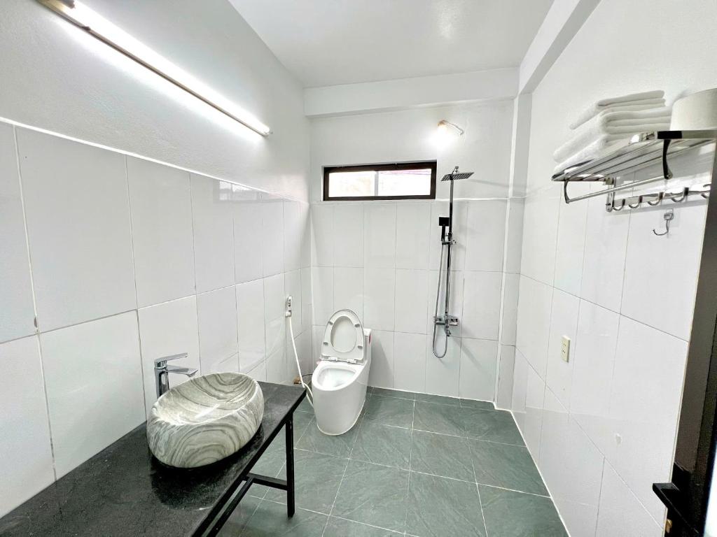 Koupelna v ubytování Noi Bai Sunflower Hotel