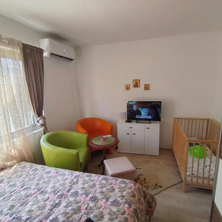 Postel nebo postele na pokoji v ubytování Vila Raj