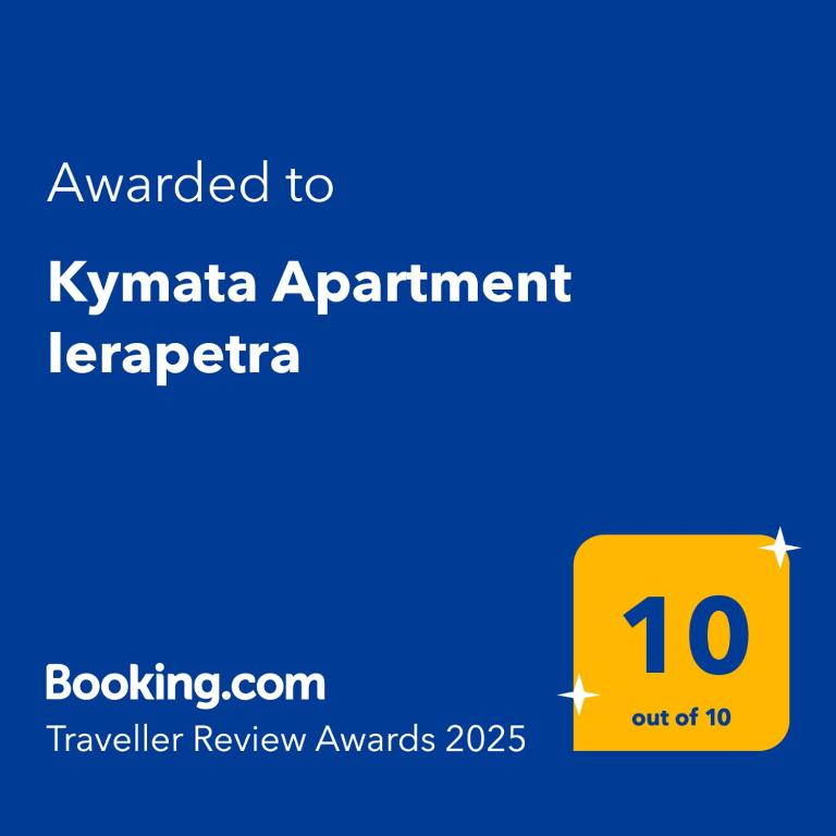 Certifikát, ocenenie alebo iný dokument vystavený v ubytovaní Kymata Apartment Ierapetra
