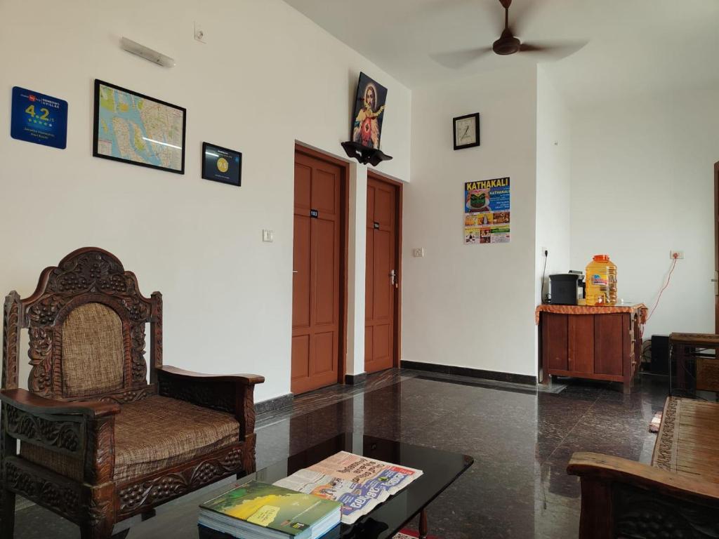 Posezení v ubytování Janatha Homestay