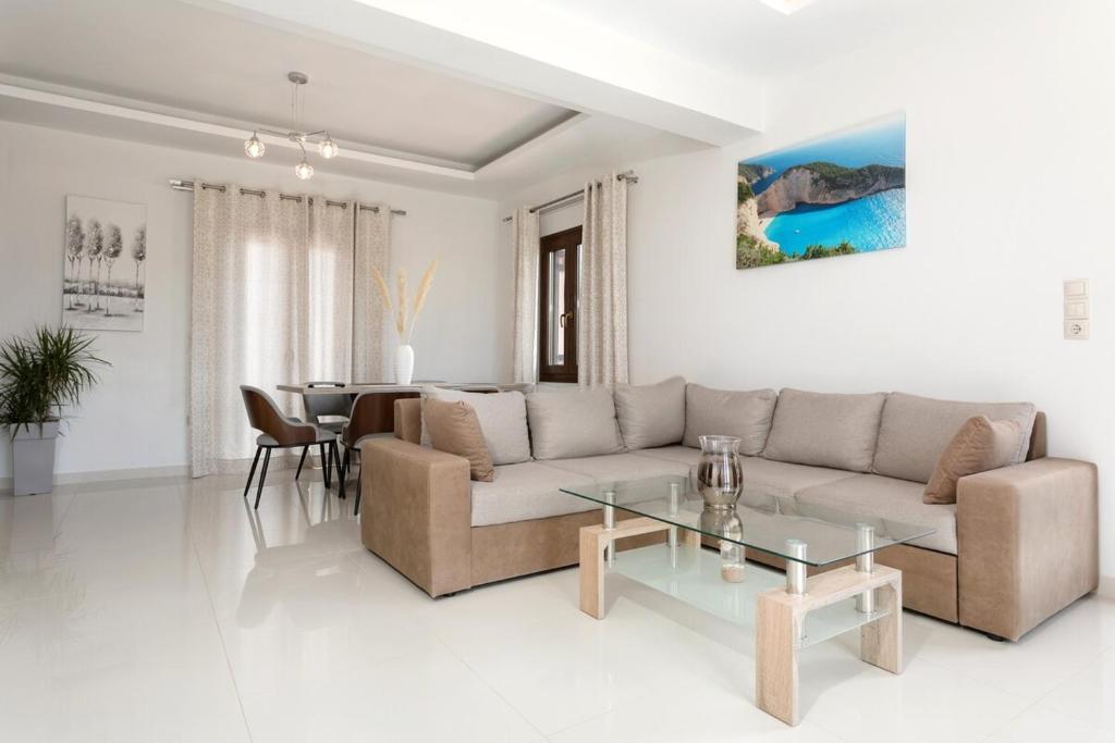 Posezení v ubytování One and only Villa at NAvagio Zakynthos