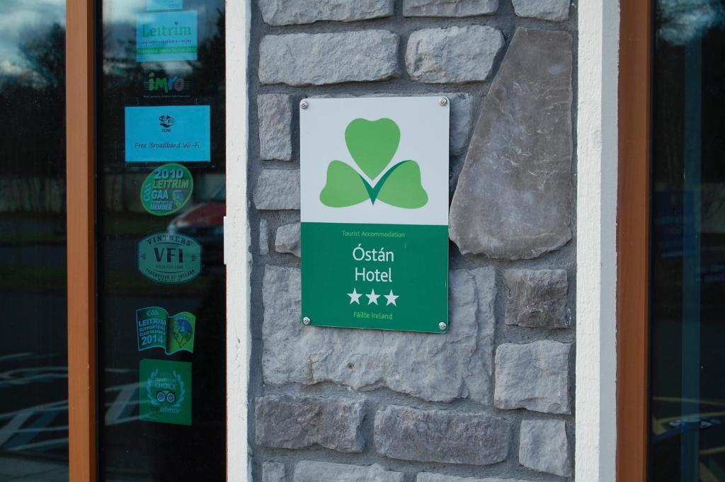 Certifikát, hodnocení, plakát nebo jiný dokument vystavený v ubytování Leitrim Marina Hotel