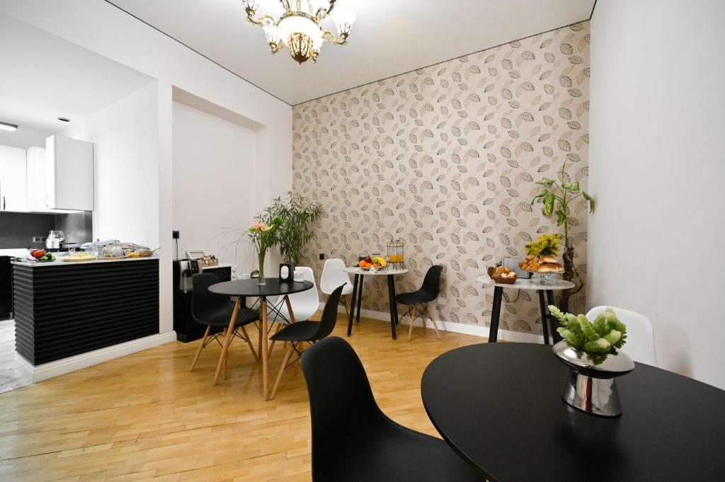 Kuchyň nebo kuchyňský kout v ubytování Mon Invite Hotel