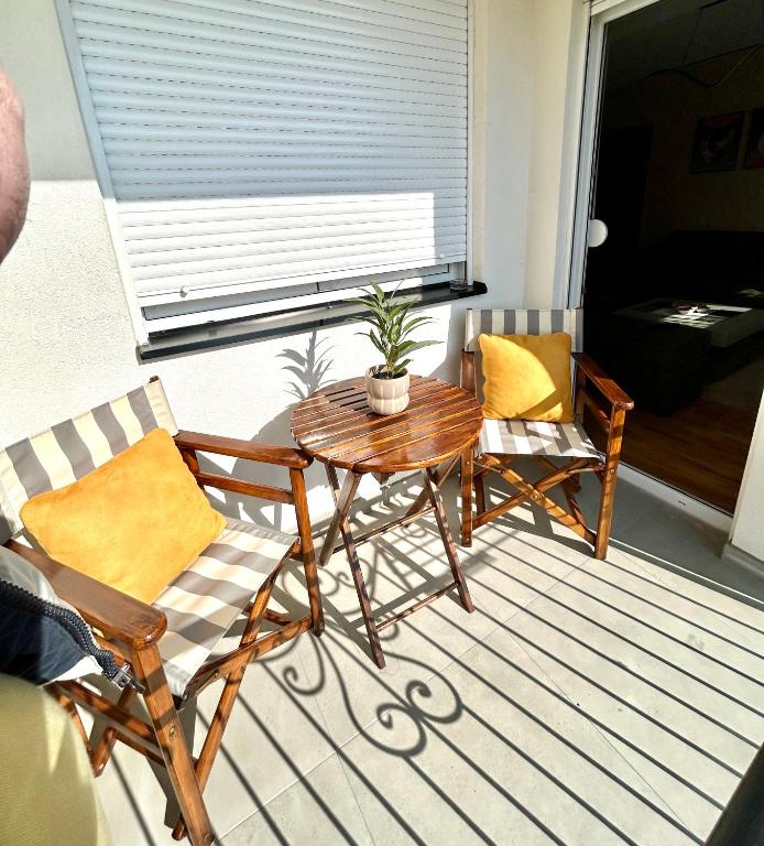 Posezení v ubytování KARENJINA Apartmani
