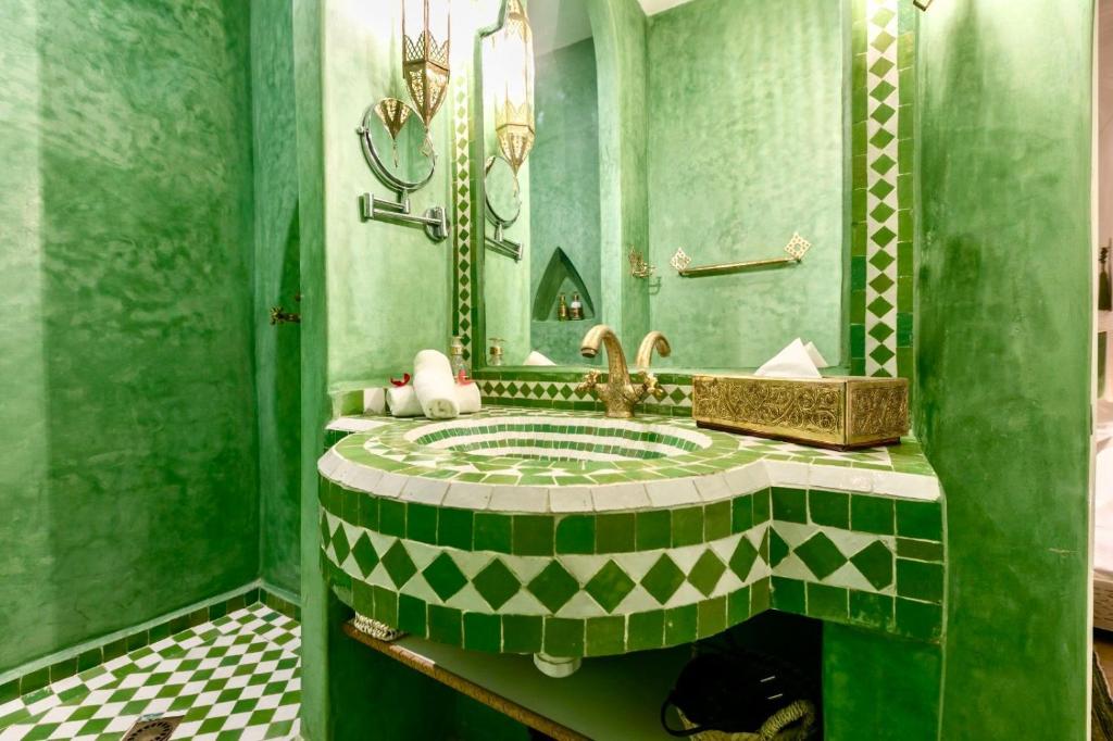 Koupelna v ubytování Riad Zeitoun Palace