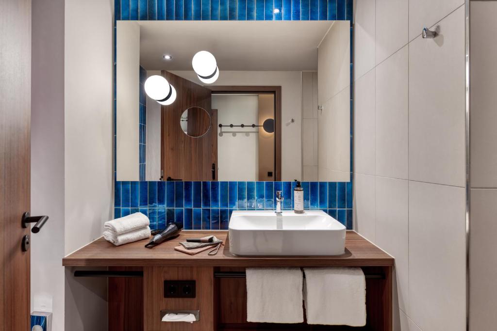 Koupelna v ubytování Stadthotel Neumarkt Mitte