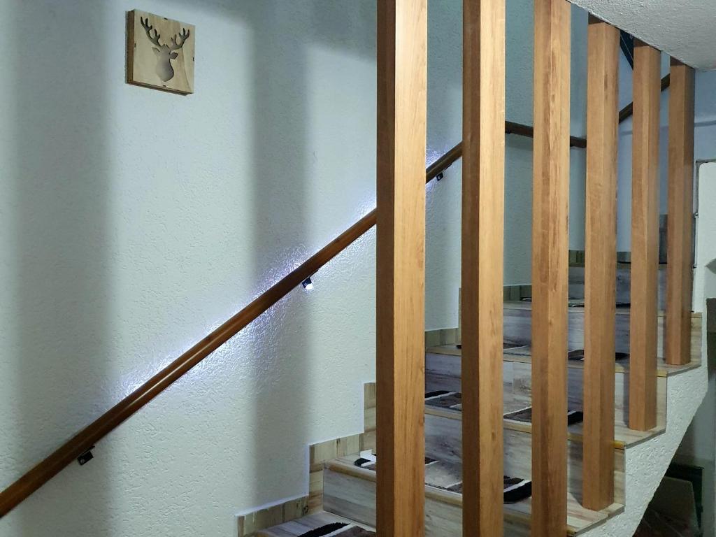 Postel nebo postele na pokoji v ubytování Villa Winterfell Popova Shapka
