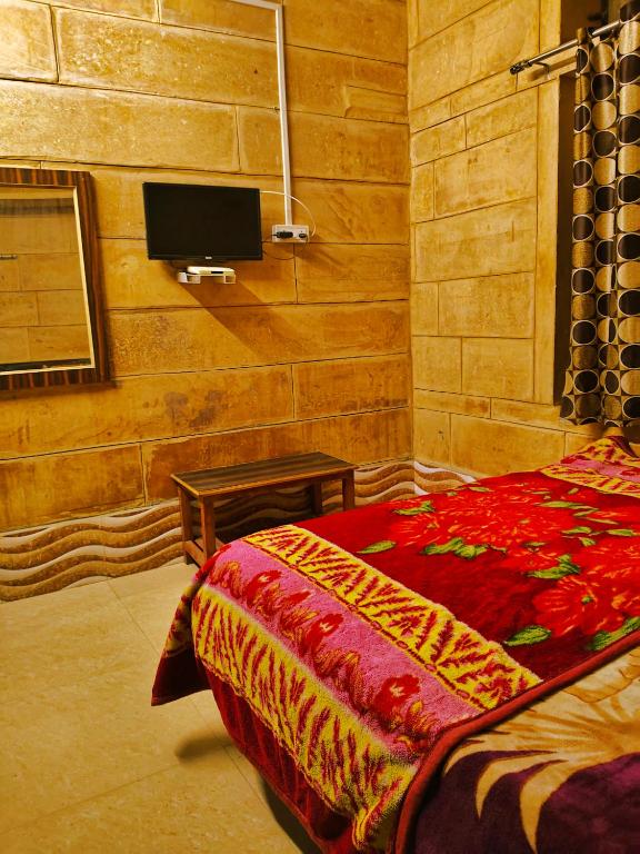 Letto o letti in una camera di Jaisalmer Rosu Safari