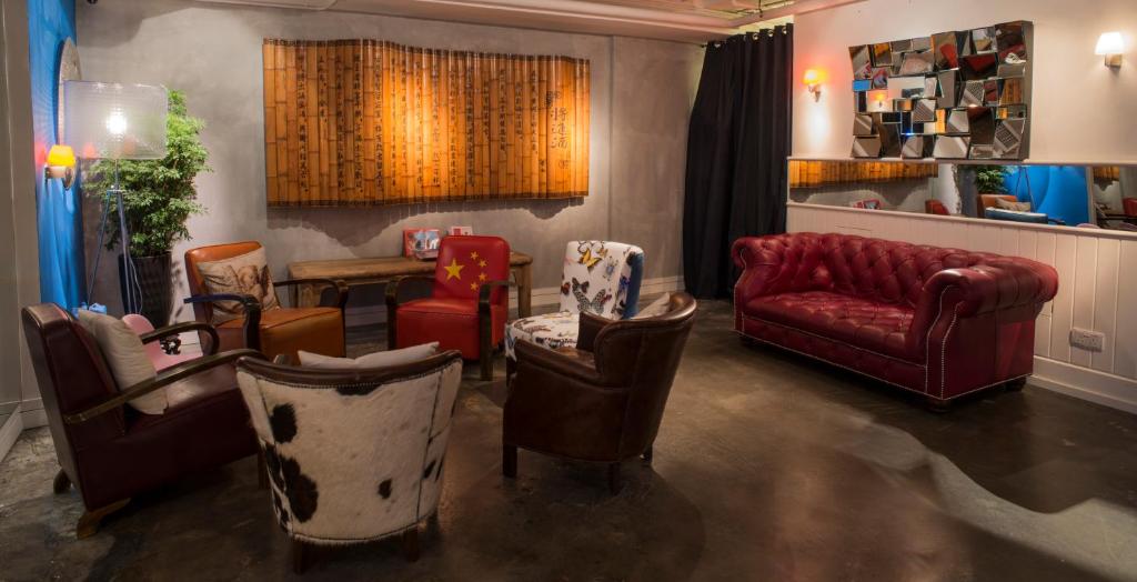 Posezení v ubytování Mini Hotel Causeway Bay
