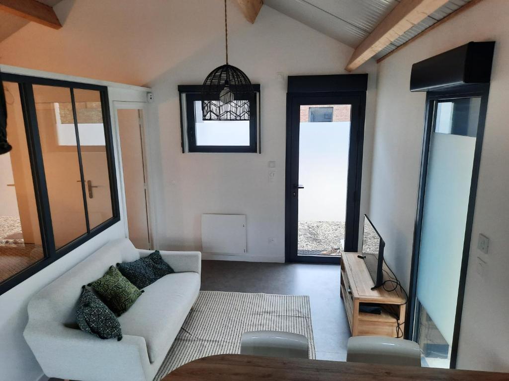 Posezení v ubytování Le cottage , logement individuel de plain pied