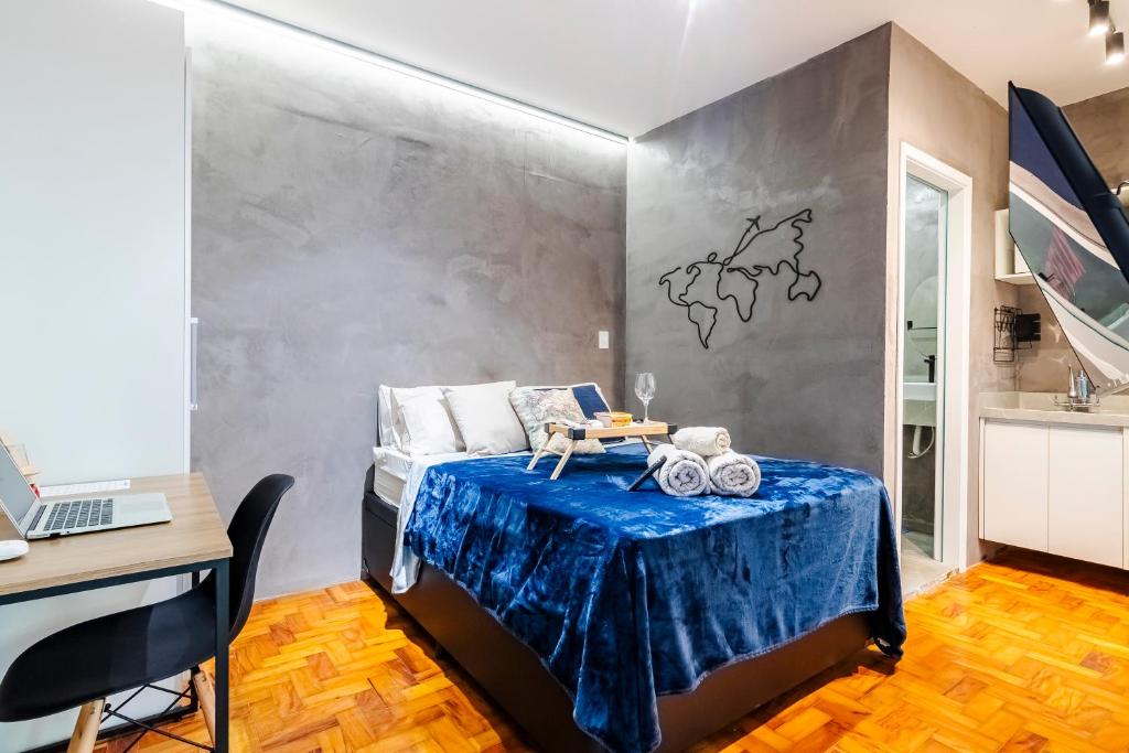 Ένα ή περισσότερα κρεβάτια σε δωμάτιο στο DOMUS GARDEN - Hostel e Studios