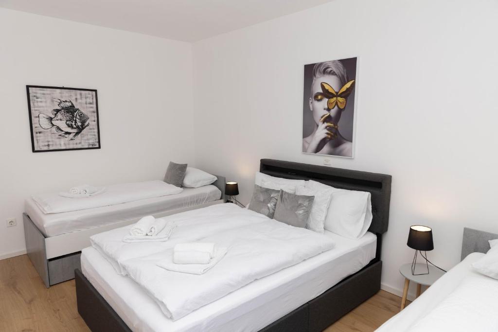 Postel nebo postele na pokoji v ubytování Apartman Tihana