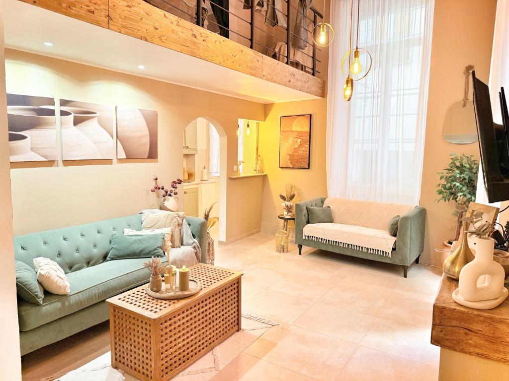 Χώρος καθιστικού στο Spacious Loft, Duplex, Old Town, 3 bedrooms - EASY CHECK-IN