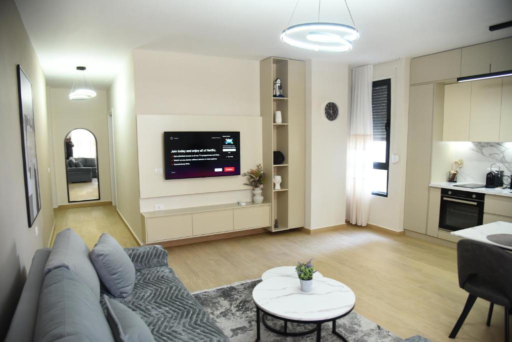 Kuchyň nebo kuchyňský kout v ubytování Seaside Grand Stay Apartment