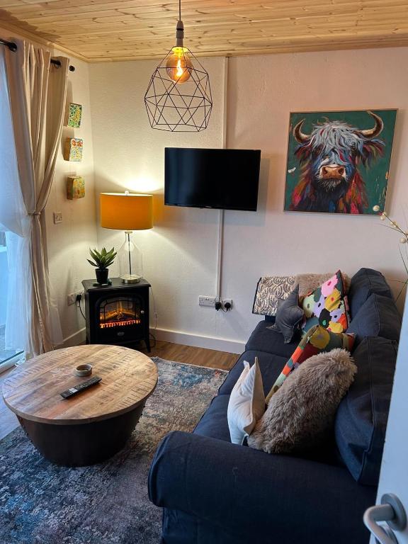 TV a/nebo společenská místnost v ubytování Bay View Hideaway Lahinch