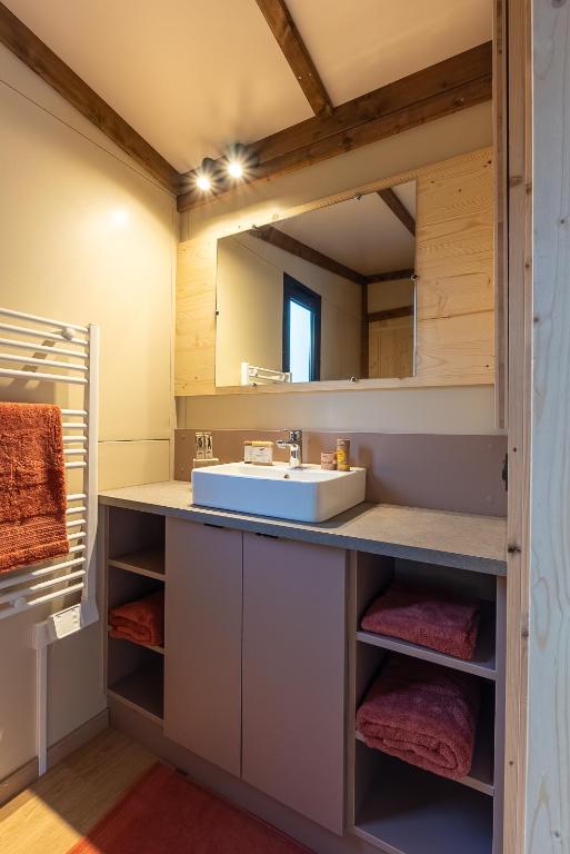 Koupelna v ubytování Camping d'Aleth