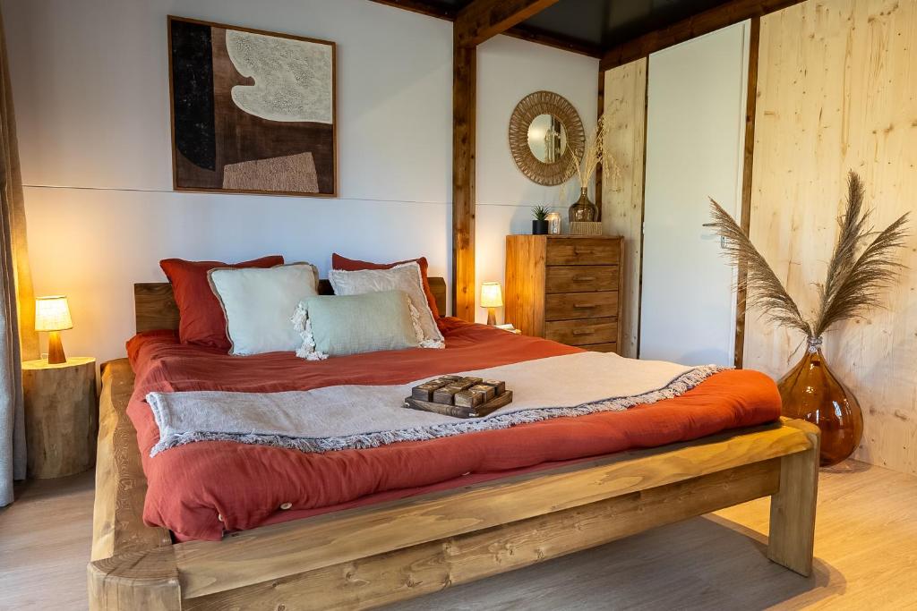 Postel nebo postele na pokoji v ubytování Camping d'Aleth