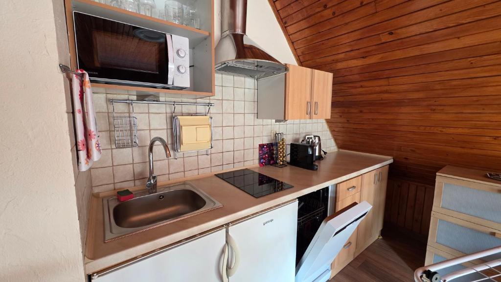 Kuchyň nebo kuchyňský kout v ubytování Willa Asia - apartamenty