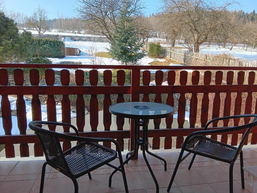 Balkón nebo terasa v ubytování Vila Pramínek, Horní Maršov, Krkonoše