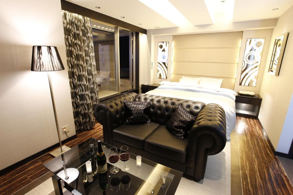 Posezení v ubytování Hotel Moana Shinjuku (Adult Only)