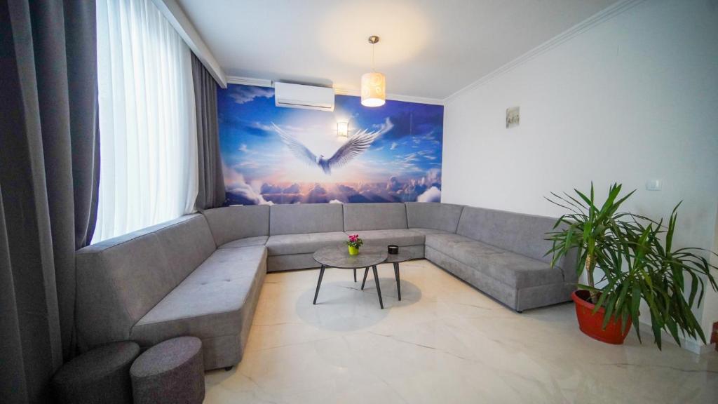 Χώρος καθιστικού στο Hotel Damar